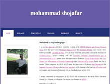 Tablet Screenshot of mshojafar.com